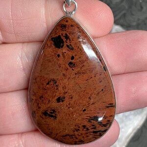 Mahogany Obsidian Stone Jewelry Crystal Pendant